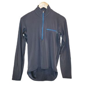 Patagonia Black 3/4 Zip Longsleeve Running Top Shirt M